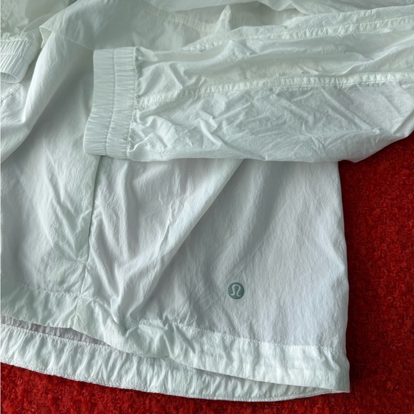 Lululemon Athletica White Hooded Windbreaker - Picture 3 of 11